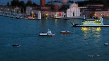 Анимация Судоходные каналы в Венеции / Venice, Италия / Italy, гифка Судоходные каналы в Венеции / Venice, Италия / Italy