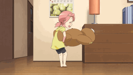 Анимация Девочка крутит игрушку из аниме Mayo Chiki! / Секрет дворецкого!, гифка Девочка крутит игрушку из аниме Mayo Chiki! / Секрет дворецкого!