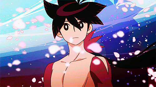 Гиф ан��мация Шичика Ясури / Shichika Yasuri из аниме Истории катан /Katanagatari
