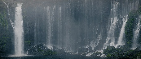 Анимация Водопад Shiraito Falls в Fujinomiya, Japan