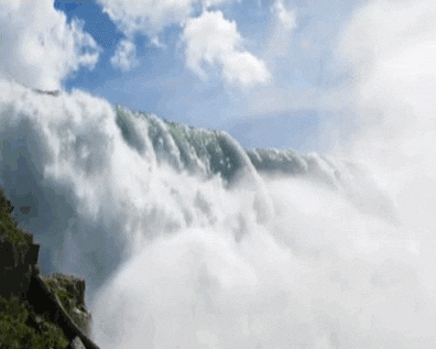 Анимация Ниагарский водопад / Niagara Falls, гифка Ниагарский водопад / Niagara Falls