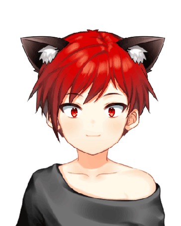 Анимация Девушка с ушками