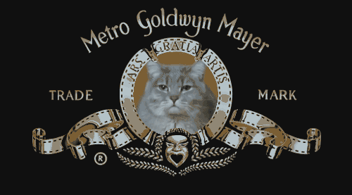 Анимация Кот зевает, Trade Mark Metro Goldwyn Mayer, гифка Кот зевает, Trade Mark Metro Goldwyn Mayer
