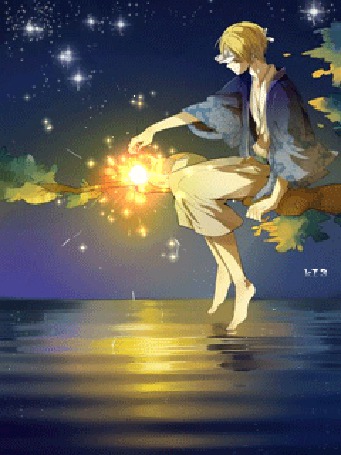 Анимация Natsume Takashi / Такаси Нацумэ и Nyanko-sensei / Нянко-сенсей из аниме Natsume’s Book of Friends / Natsume Yuujinchou / Тетрадь дружбы Нацумэ