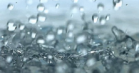 Анимация Большие капли воды