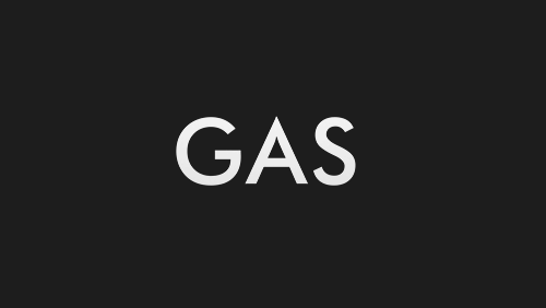 Анимация На черном фоне надпись GAS, которая исчезает, гифка На черном фоне надпись GAS, которая исчезает