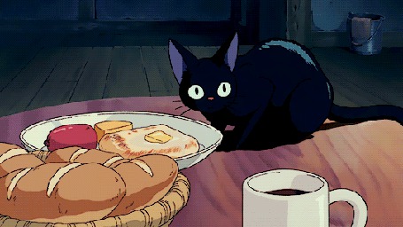 Анимация Джи-Джи / Jiji из аниме Kikis delivery service / Ведьмина служба доставки