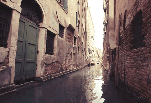 Анимация Дома на берегу канала, Венеция, Италия / Venezia, Italia, гифка Дома на берегу канала, Венеция, Италия / Venezia, Italia