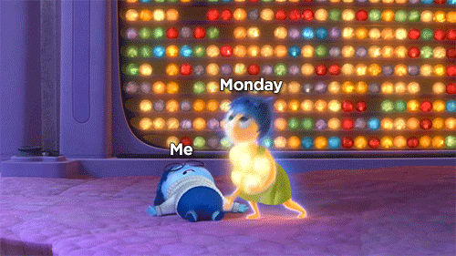 Анимация Понедельник - день тяжелый, гифка Понедельник - день тяжелый