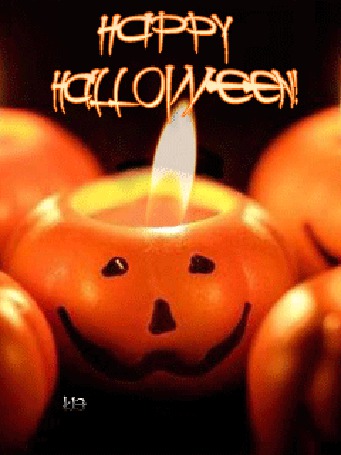 Анимация Свеча в виде тыквы (HAPPY HALLOWEEN!)