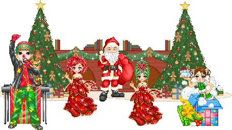 Анимация Новогодняя дискотека с Дедом Морозом и Снегурочкой