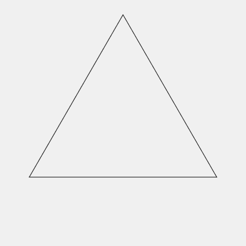 Анимация Построение геометрических фигур из треугольников, гифка Построение геометрических фигур из треугольников