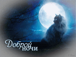 Анимация Кошка сидит у окна на фоне ночного неба с облаками и луной и моргает глазами (Доброй ночи), гифка Кошка сидит у окна на фоне ночного неба с облаками и луной и моргает глазами (Доброй ночи)