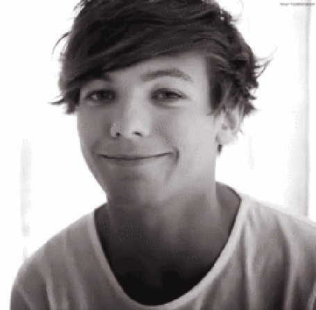 Анимация Louis Tomlinson улыбается и строит глазки
