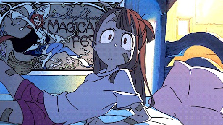 Анимация Акко Кагари / Atsuko Kagari из аниме Академия ведьмочек / Little Witch Academia