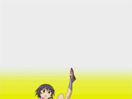Анимация Томо Такино / Tomo Takino из аниме Адзуманга Дайо / Azumanga Daioh