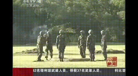 Анимация Учения в китайской армии