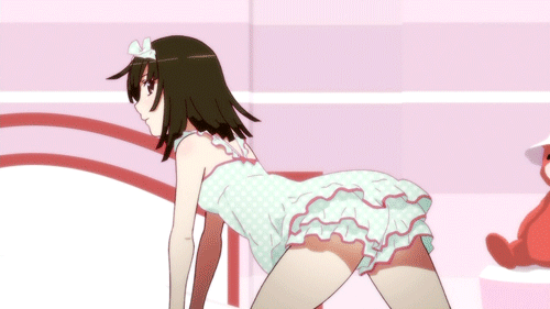 Анимация Сэнгоку Надэко / Sengoku Nadeko аниме сериал Monogatari, гифка Сэнгоку Надэко / Sengoku Nadeko аниме сериал Monogatari