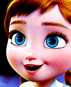 Анимация Анна / Anna чем-то восхищается, мультфильм Холодное Сердце / Frozen, гифка Анна / Anna чем-то восхищается, мультфильм Холодное Сердце / Frozen