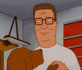 Анимация Ледиберд / Lediberg и Хэнк Хилл / Hank Hill из мультсериала Царь горы / King of the Hill, гифка Ледиберд / Lediberg и Хэнк Хилл / Hank Hill из мультсериала Царь горы / King of the Hill