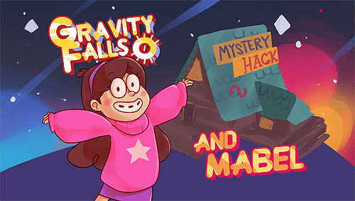 Анимация Мэйбл / Mabel на фоне дома, персонаж мультсериала Гравити Фолз / Gravity Falls (Mystery Hack, and Mabel), гифка Мэйбл / Mabel на фоне дома, персонаж мультсериала Гравити Фолз / Gravity Falls (Mystery Hack, and Mabel)