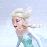 Анимация Эльза / Elsa потерялась во вьюге, Мультфильм Холодное сердце / Frozen, гифка Эльза / Elsa потерялась во вьюге, Мультфильм Холодное сердце / Frozen