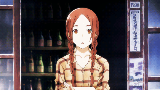 Анимация Нао Ишиватари / Nao Ishiwatari из аниме Полет ведьмы / Flying Witch, гифка Нао Ишиватари / Nao Ishiwatari из аниме Полет ведьмы / Flying Witch