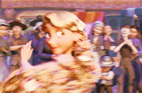 Анимация Рапунцель кружится в танце с Флином / Flynn, мультфильм Рапунцель: Запутанная история / Tangled