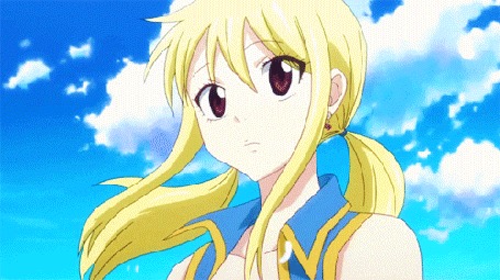 Анимация Люси Хартфилия / Lucy Heartfilia из аниме Хвост феи / Fairy Tail