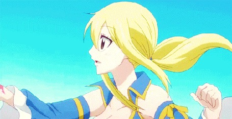 Анимация Люси Хартфилия / Lucy Heartfilia из аниме Хвост феи / Fairy Tail