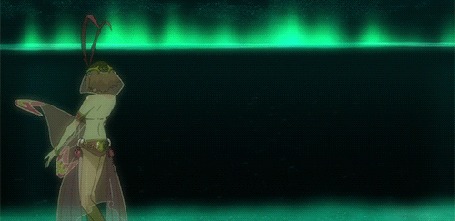 Анимация Эми / Amy из аниме Гаргантиа на просторах зеленой планеты / Suisei no Gargantia