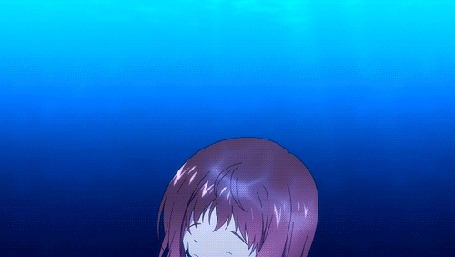 Анимация Манака Мукайдо / Manaka Mukaido из аниме Безоблачное завтра / Nagi no Asukara
