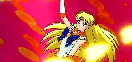 Анимация Минако Айно / Minako Aino из аниме Сейлор Мун / Sailor Moon