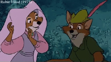 Анимация Кадры из мультфильмов AristoCat (1970), Robin Hood (1973)