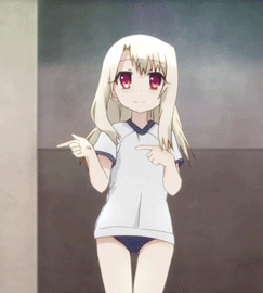 Анимация Иллиясвиль фон Айнцберн / Illyasviel von Einzbern из аниме Судьба / Ночь схватки / Fate / stay night, гифка Иллиясвиль фон Айнцберн / Illyasviel von Einzbern из аниме Судьба / Ночь схватки / Fate / stay night