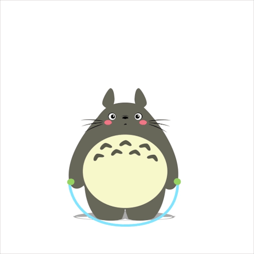 Анимация Totoro / Тоторо из аниме Tonari no Totoro / Мой сосед Тоторо, гифка Totoro / Тоторо из аниме Tonari no Totoro / Мой сосед Тоторо