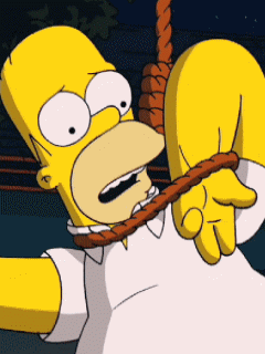 Анимация Гомер Симпсон / Homer Simpson застрял в петле, мультсериал Симпсоны / The Simpsons, гифка Гомер Симпсон / Homer Simpson застрял в петле, мультсериал Симпсоны / The Simpsons