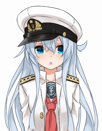 Анимация Эсминец Хибики / Hibiki из аниме Флотская коллекция / Kantai Collection: KanColle, гифка Эсминец Хибики / Hibiki из аниме Флотская коллекция / Kantai Collection: KanColle