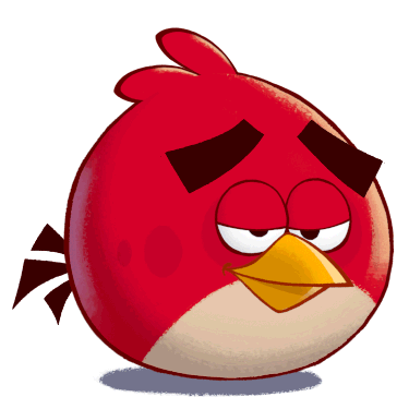 Анимация Персонаж мультфильма Angry Birds Toons / Злые птички, гифка Персонаж мультфильма Angry Birds Toons / Злые птички