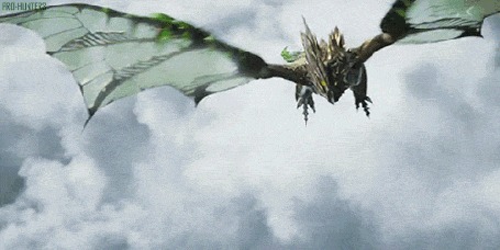 Анимация Драконы из игры Monster Hunter Frontier