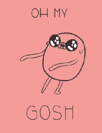 Анимация Джейк из мультсериала Время Приключений / Adventure Time (Oh my Gosh)