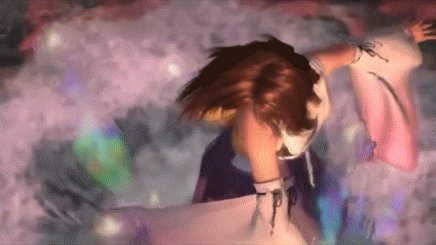 Анимация Девушка из игры Final Fantasy, гифка Девушка из игры Final Fantasy