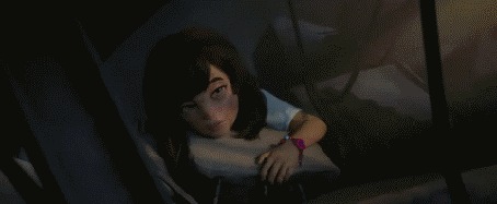 Анимация Ангела Циглер спасает девочку, из Overwatch