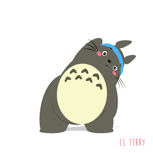 Анимация Totoro / Тоторо из аниме Tonari no Totoro / Мой сосед Тоторо, by CL Terry, гифка Totoro / Тоторо из аниме Tonari no Totoro / Мой сосед Тоторо, by CL Terry