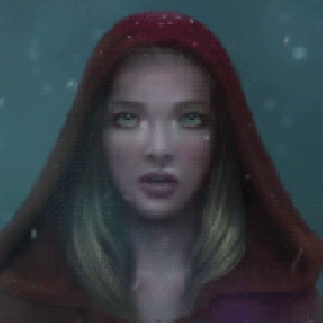 Анимация Девушка в красном капюшоне, by MichelVictor, Аманда Сайфред (Amanda Seyfried) из фильма Красная Шапочка