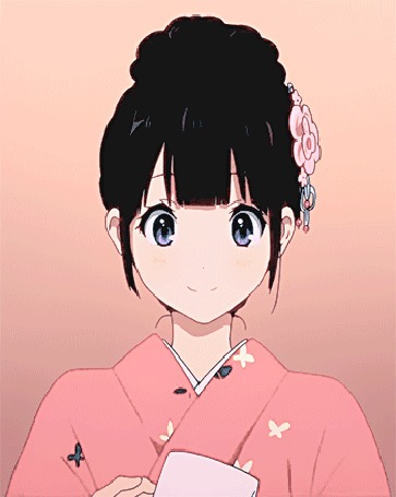 Анимация Эру Читанда / Eru Chitanda из аниме Хека / Hyouka