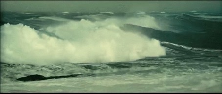 Анимация Шторм на море