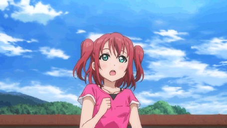 Анимация Руби Куросава / Ruby Kurosawa из аниме Живая любовь! Сияние! / Love Live! Sunshine!
