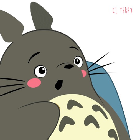 Анимация Totoro / Тоторо из аниме Tonari no Totoro / Мой сосед Тоторо кушает витамины, by CL Terry