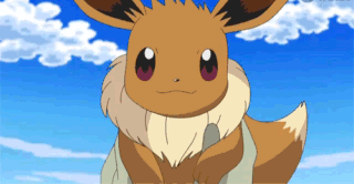 Анимация Иви / Eevee из аниме Покемон / Pokemon, гифка Иви / Eevee из аниме Покемон / Pokemon